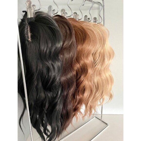 Aurburn Red Brown Hair Topper Short Wave 14 Inch - Picture 2 of 2